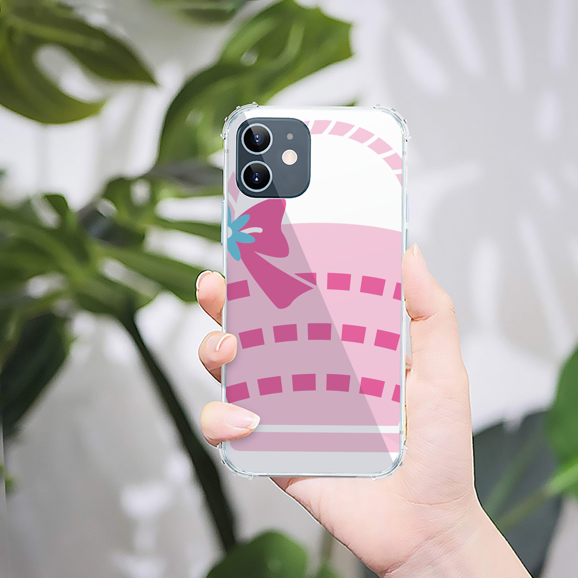 （画像用） Hello Kitty ハローキティ 【iPhone 12シリーズ対応】透明スマホケース（クリアソフトケース）